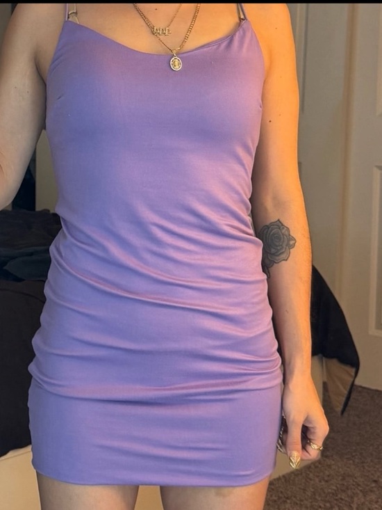 Charlotte Russe Dresses & Skirts - Charlotte Russe purple bodycon mini dress, size S